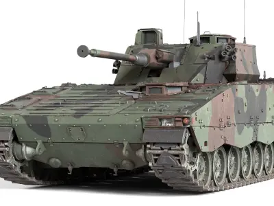 Stridsfordon Combat Vehicle 90 Low-poly 3D model
