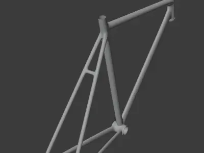 Bicycle Frame Free low-poly 3D model
