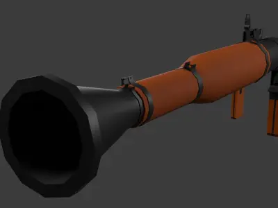 Rpg-7 lowpoly  Low-poly 3D model