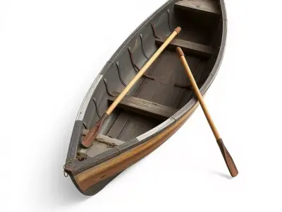 Weathered Rowboat Collection 3D Model Pack