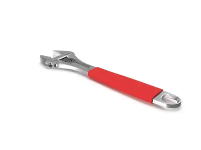 SO 10 Adjustable Wrench Low-poly 3D model