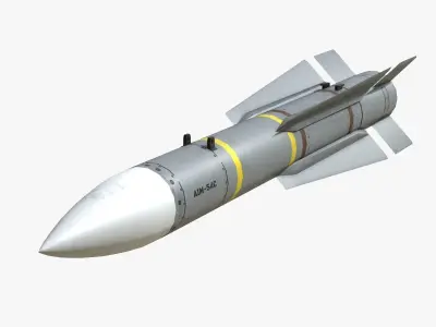 America Air to Air Missiles Low-Poly PBR 3D Model Pack