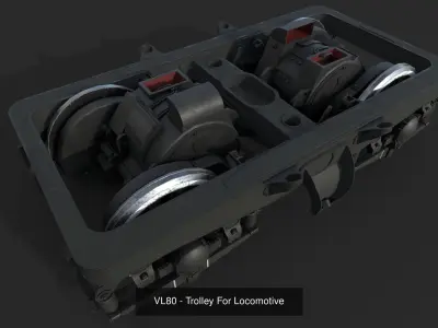 Soviet Electric Locomotive VL80T 3D Model Pack