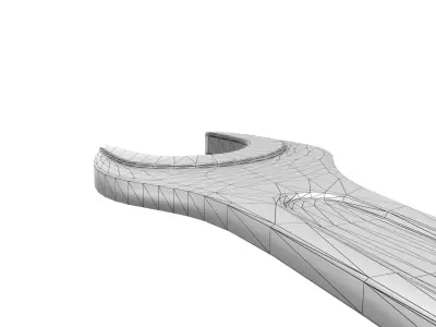 Wrench Free low-poly 3D model