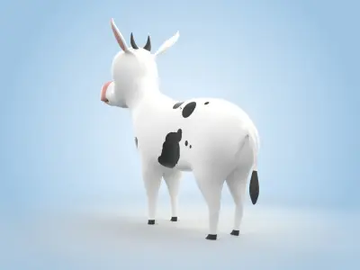 Cartoon Cow 3D model
