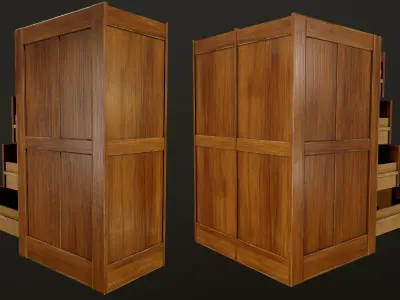 Filing Cabinets - PBR Game Ready Low-poly 3D model