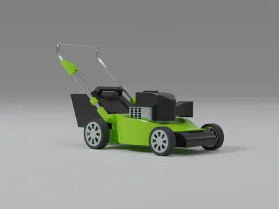 Lawn Mower Low-poly 3D model purchase