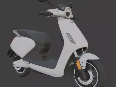 Vintage Retro Scooter 3D Model 3D model buy
