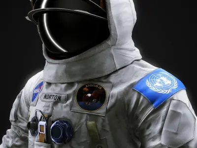 Apollo A7L space suit base 3D model