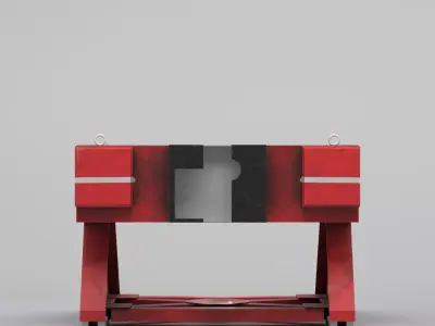 End Buffer High-Quality 3D Model Low-poly 3D model