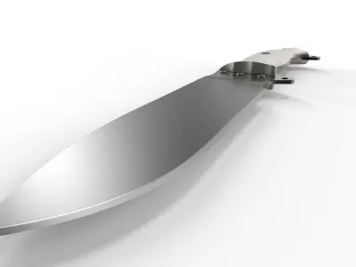 Knife Red Sun 3D model