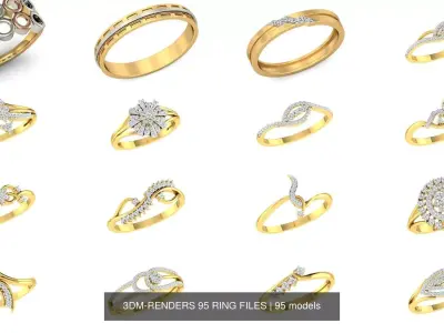 3DM-RENDERS 95 RING FILES 3D Model Pack