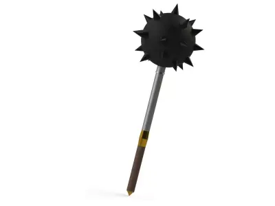 Morningstar spiked wand 3D model