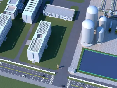 Coal Chemical Industry 3D model