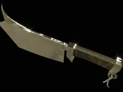 AX KNIFE Low-poly 3D model