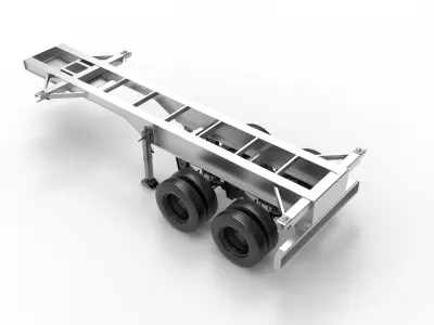 SEMI-TRAILER 30 TON  3D model