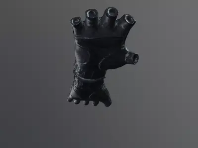 Tactical Gloves Low-poly 3D model get