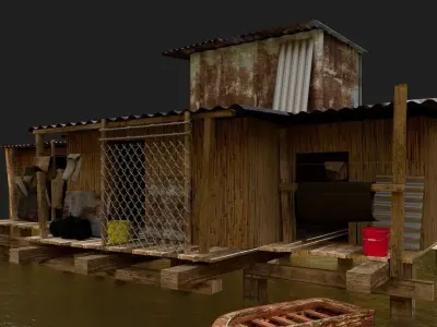 Third world house 3D 3D model