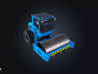 Vehicle Rollers V1 Car Equipment Low-poly 3D model