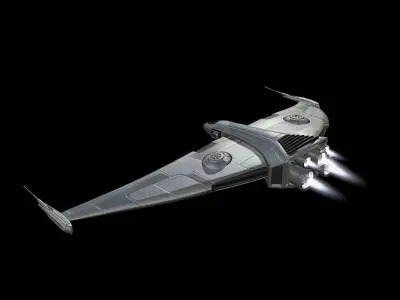 Spaceship Bird Style 3D model