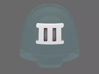 Space Knights V10B Standard Roman Numeral 03 Shoulder Symbols 3D print model