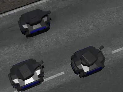 Cyber tanks 3D model