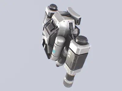 Scifi Jetpack Low-poly 3D model by Anima-Z from CGTrader
