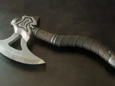 Infinity Ax Low-poly 3D model