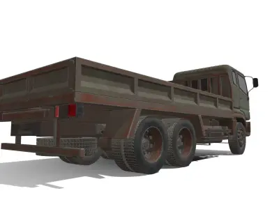 mitsubishi-fuso-super-great old truck 3D model