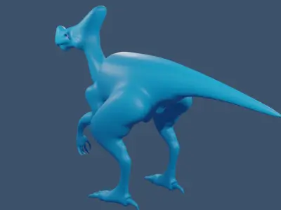 dinosaur base model and 3d print model 3D model