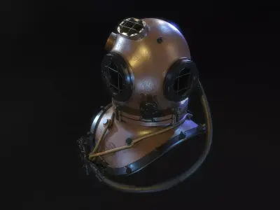 Diving Helmet 3D model
