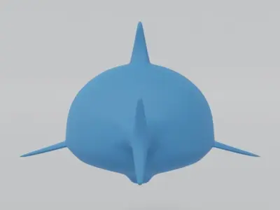 Cartoon Shark Toy 3D model