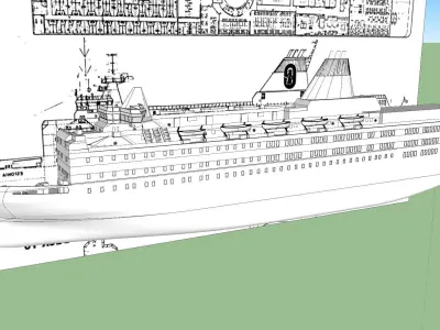 MS Estonia 3D model