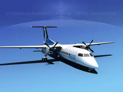 Dehavilland DHC-8 300 3D model