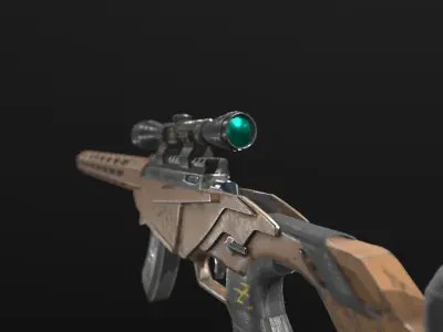 RUGER PRECISION RIMFIRE FREE 3D MODEL Low-poly 3D model