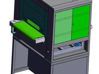 Metal Indentation Polishing Machine 3D model