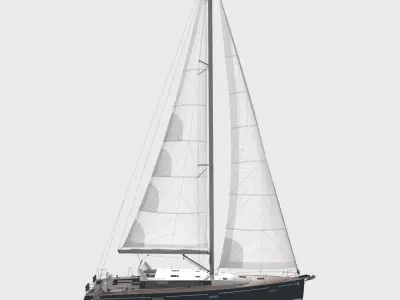 Sailboat Beneteau Sense 50 yacht 3D model purchase