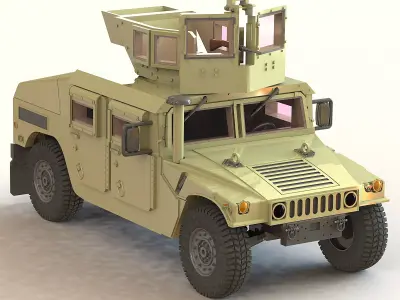 AM General M998 HMMWV 3D print model