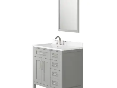 OVE Tahoe III 36 Dove Grey vanity 3D model