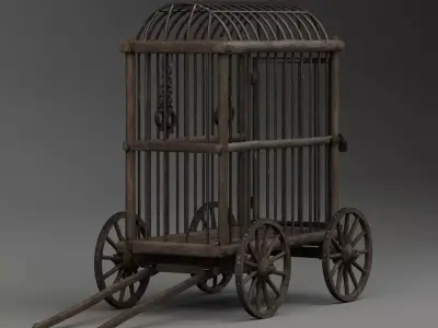 Medieval Prison Cage 3D model