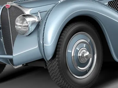 Bugatti Type 57 Atlantic 3D model purchase