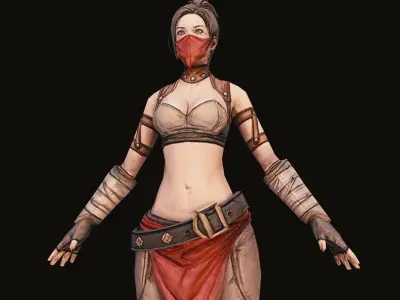 Fantasy girl  3D model