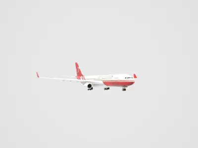 Airbus A330  Low-poly 3D model