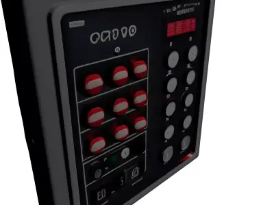 Futuristic Industrial Control Panel 3D model