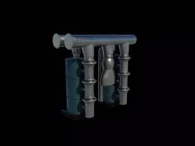 Hot Water Cylinder 3D model