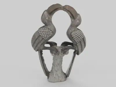 Stone Birds Figure Low-poly 3D model