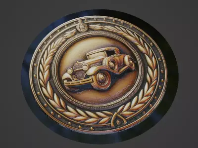 Car Pendant Medallion 3D print model