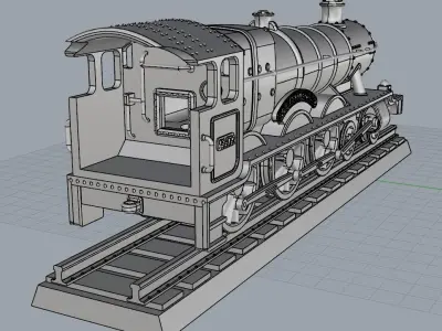 Hogwarts Express - 3D Model File STL 3D print model 3D print model
