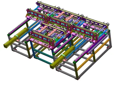 Double transplanter conveyor 3D model