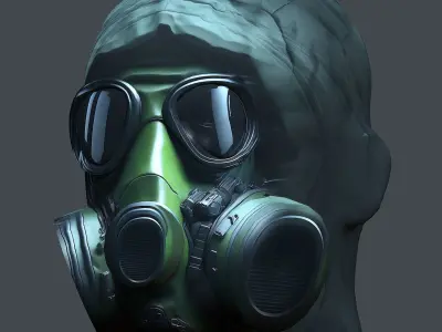 Helmet 3d model military combat Military Low-poly Low-poly 3D model 27